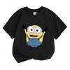 Bob Kids Short-sleeved Summer Minions Baby Round Neck Cotton T-shirt Boys Girls Comfy Tops Cute T-shirt Tops High Quality Tees