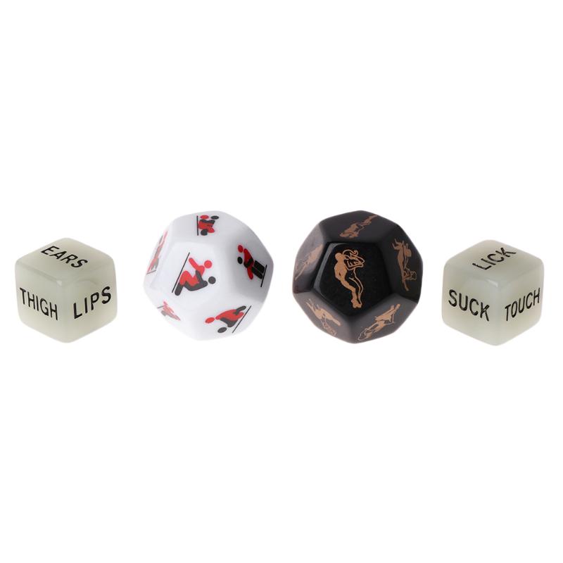 4pcs/set Sides Sex Funny Dice Game Toy Set Adult Couple Bachelor Party Gift Love