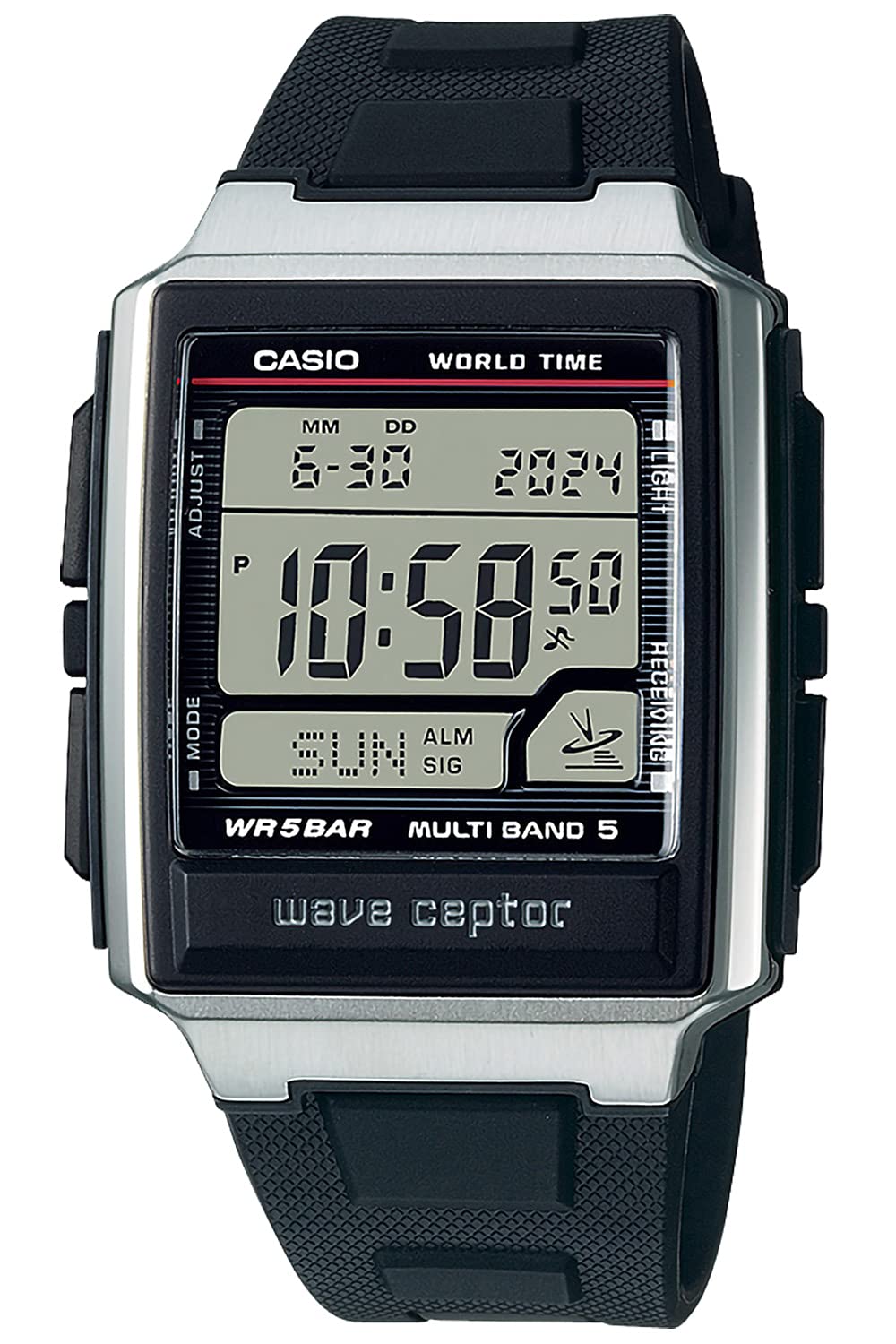 

Мужские часы Casio Waveceptor с радиоуправлением WV-59R-1AJF черные