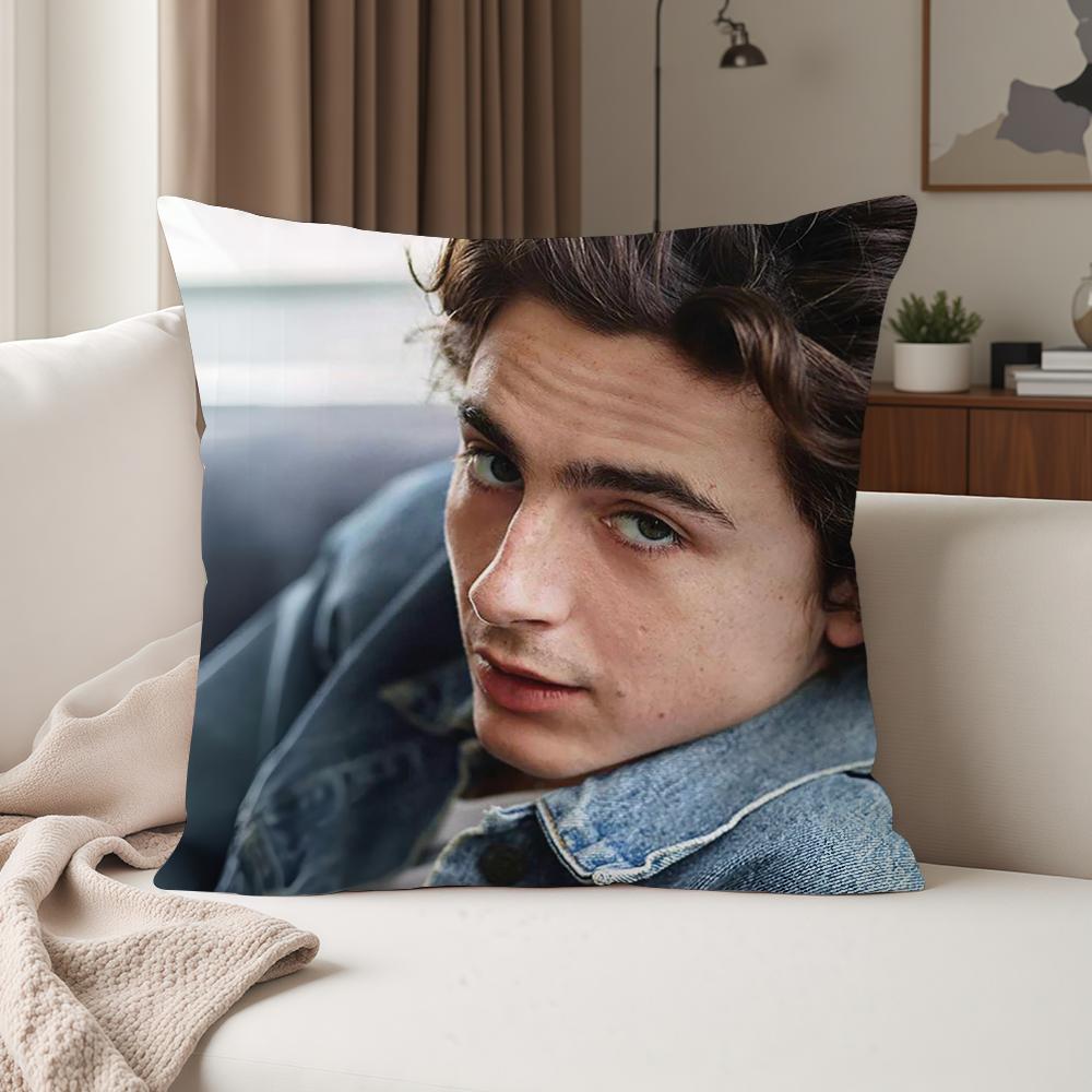 Schauspieler Timothee Chalamet Kissenbezug Geeignet für Schlafzimmer Wohnzimmer Autos Heimdekoration