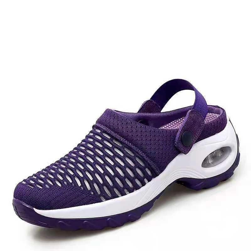 

Large size mesh spring daily sandals one pedal and half drag breathable lightweight air cushion 35