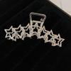 Mode Metall Stern Hohl Haar Klaue für Frauen Gold Silber Farbe Kreuz Krabben Haar Clip Koreanische Mädchen Haar Zubehör Greifen clip