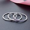 925 Sterling Silver Diamond Zircon Women's Minimalist Luxury Ring – Stackable for Index or Pinky Finger.