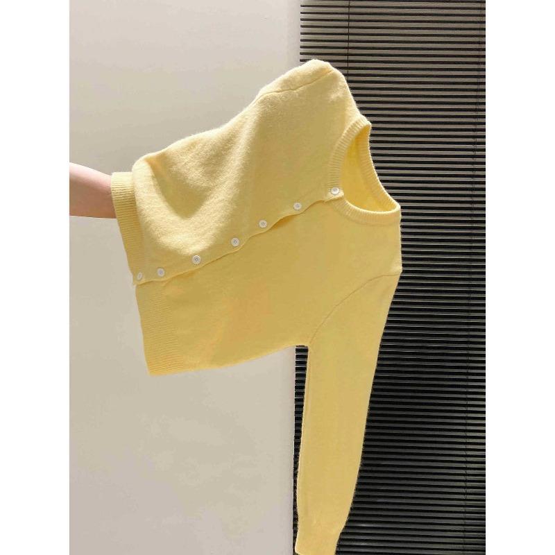 Sea Salt Blue Fresh Round Neck Versatile Top Jacket Women's Autumn and Winter Girl Soft Waxy Knitted Single-breasted Sweater Cardigan