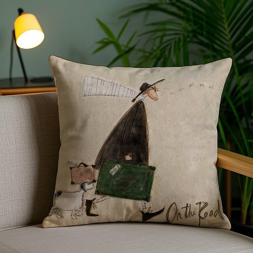 Наволочка для подушки Живопись S-Sam Toft Art Диван Короткий Плюш Двусторонняя HD Печать Комната Домашний Офис Подарок Чехол для Подушки 30cmx30cm