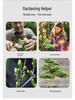 Portable Stainless Steel Gardening Tool Set with Pliers, Diagonal Cutters, Bud Shears, and Oxford Cloth Bag