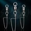 Fishing Gear Tool Accessories Stainless Steel Quick Pin B Type Connector Bearing Swivel Eight Character Connecting Ring Pin