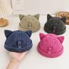 Sun protection Cat Ears Brimless Hat Water Washed Sun Hats Cute Beanie Hat