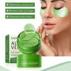 Aloe Vera Eye Mask SADOER Collagen Improves Dark Circles Eye Pattern Eye Bags