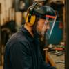 PC Plastic Welding Protective Mask Anti Splash Flip Front Visor Protective Face Cover Full Protection Anti-UV Face Mask