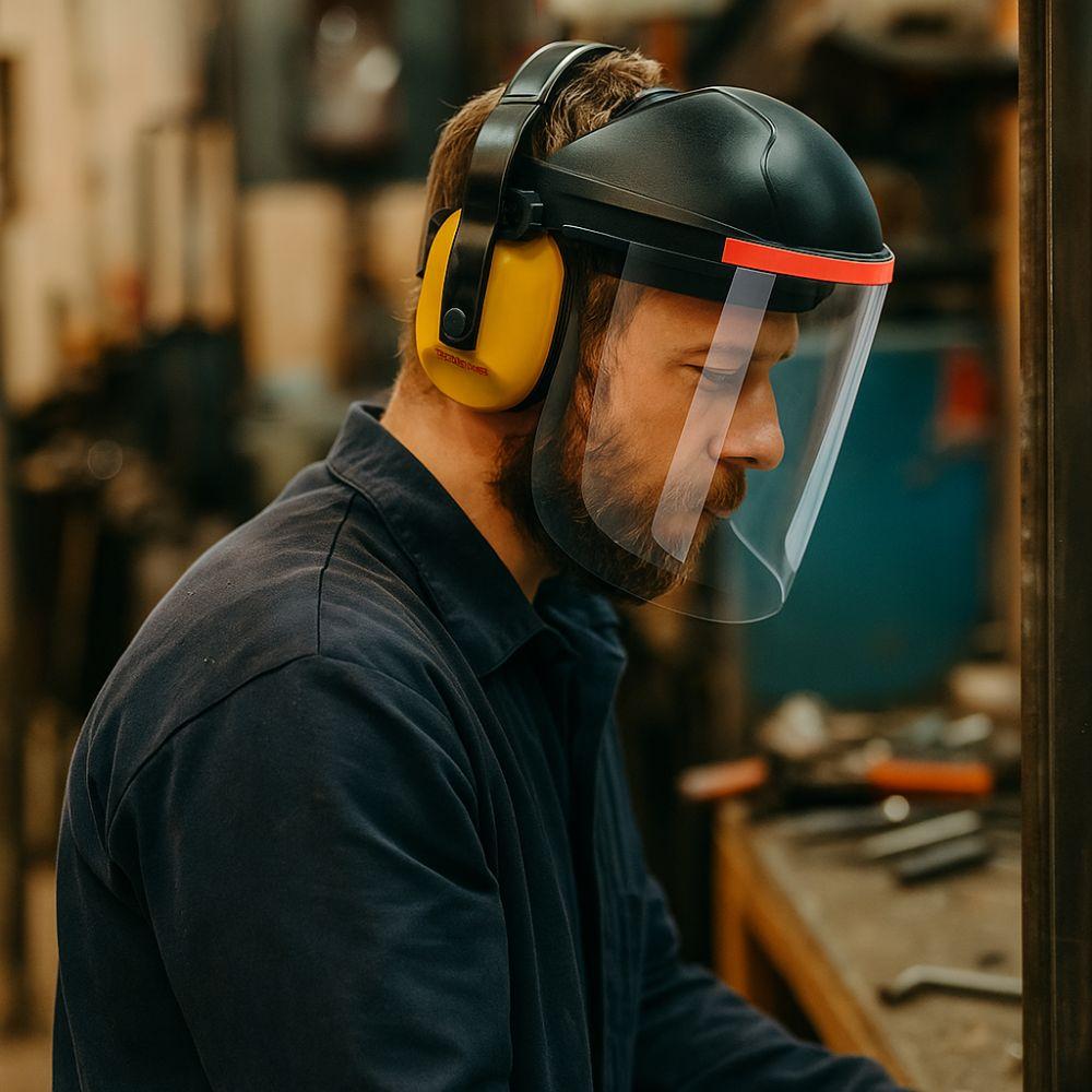 Anti Splash Protective Face Cover Transparent Welding Helmet Welder Face Shield  Landscaping