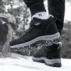 Fashion Winter Women Men Boots Plush Waterproof Sneakers For Women Climbing Hunting Shoes Unisex Non-slip Casual Ankle Boots Snow Boots