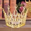 Crystal Rhinestone Round Crown Tiara Hair Jewelry Wedding Hair Accessories Bridal Hair Jewelry Queen Party Crown and Tiaras Gift