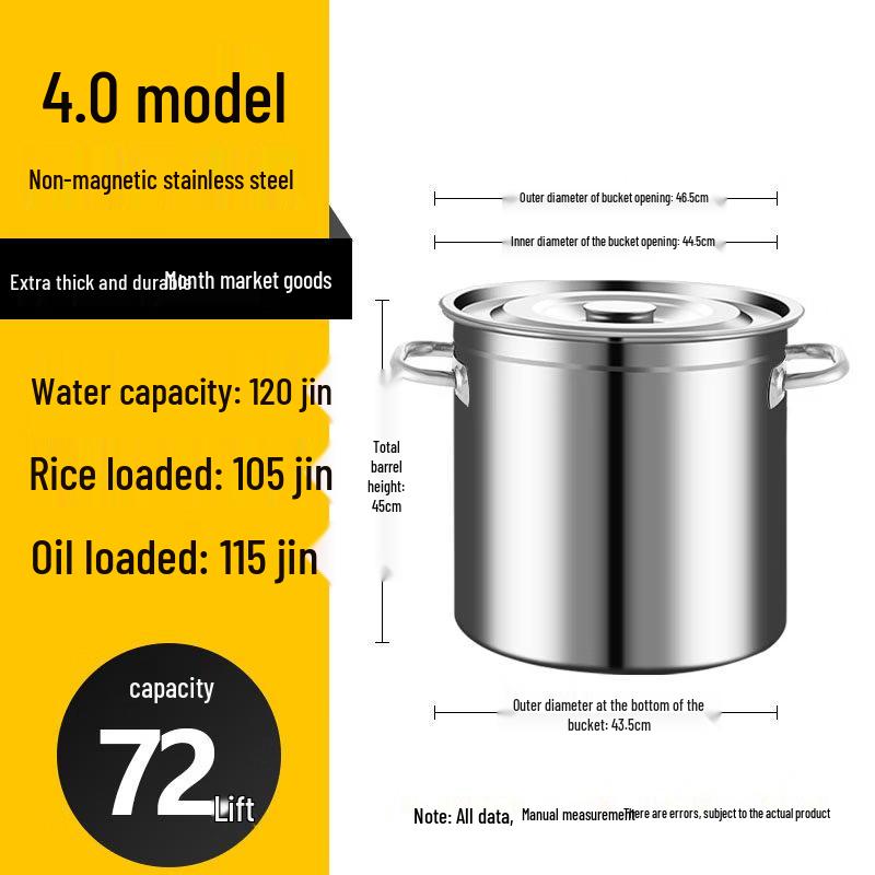 JPHZNB Heavy Duty Stainless Steel Stock Pot