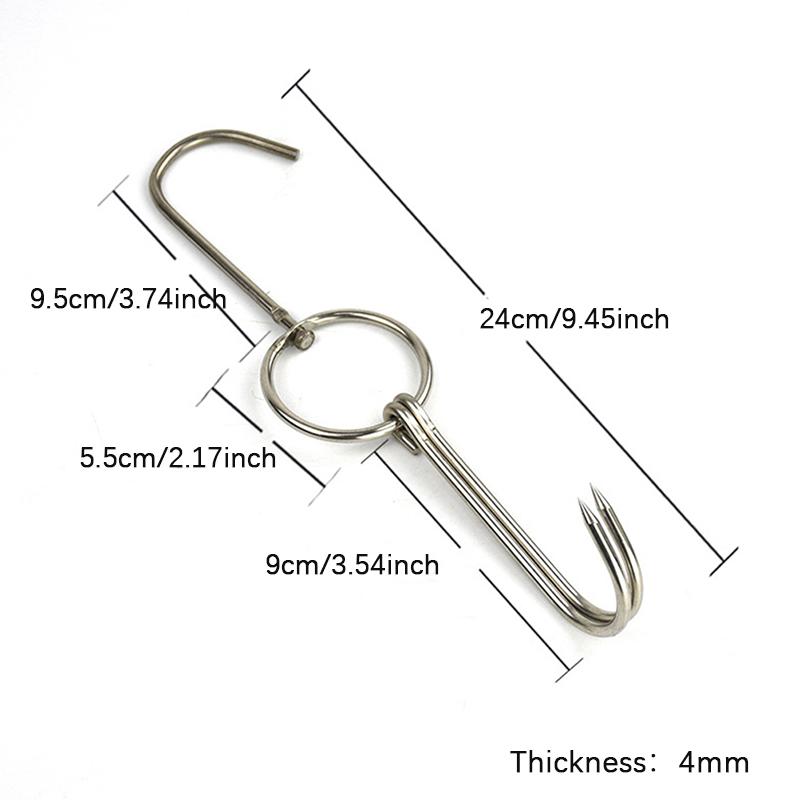 Duck Butcher Meat Processing Drying Smoking Hanger Stainless Steel Bacon Hook