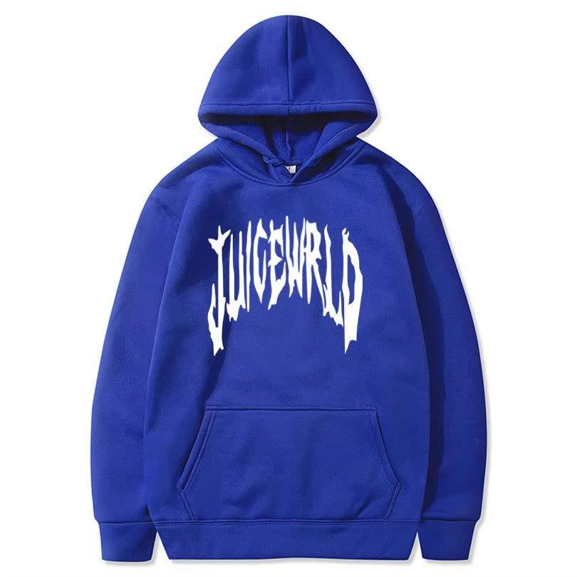 Sudadera con capucha con estampado de letras Rapper Juice Wrld 999 ropa deportiva informal de moda Y2k para mujer Sudadera