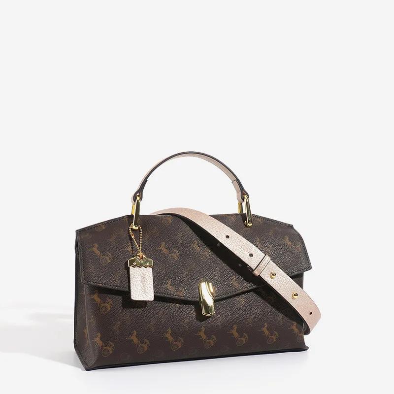 Luxury Women's Genuine Leather Crossbody Bag New Fashion Handbag Full High Quality Shoulder Bag Nicole Design Women's Bag