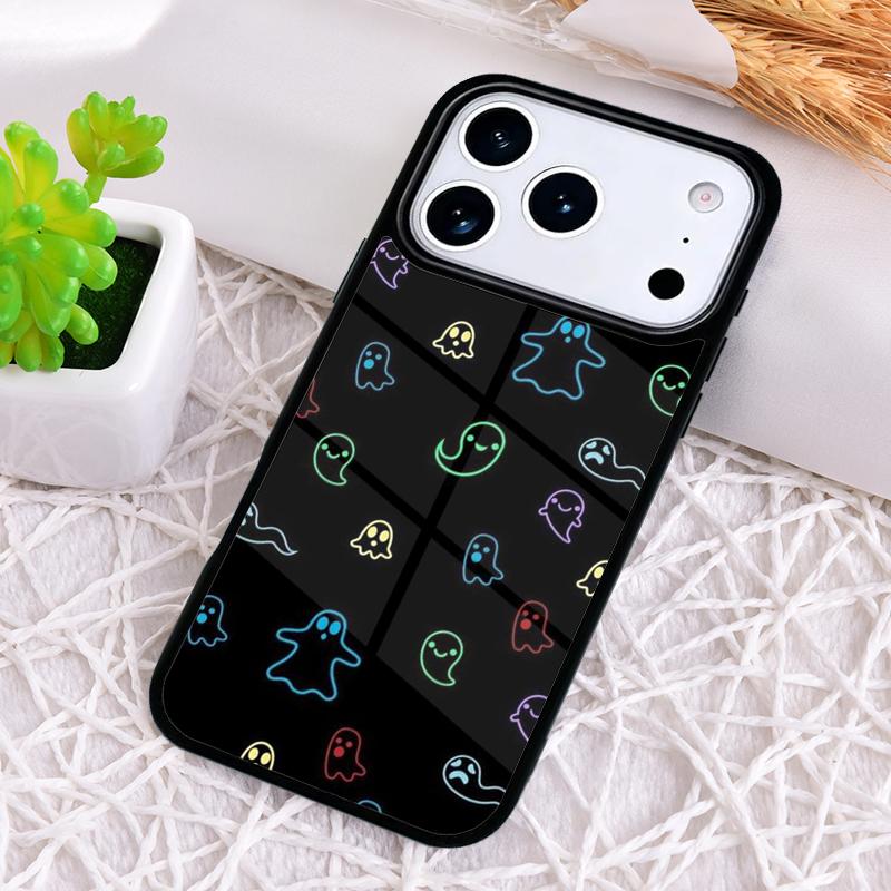 BOO Halloween Ghosts Phone Case for iPhone 17 Air 16 15 11 12 14 13 Pro Max Shockproof Cover