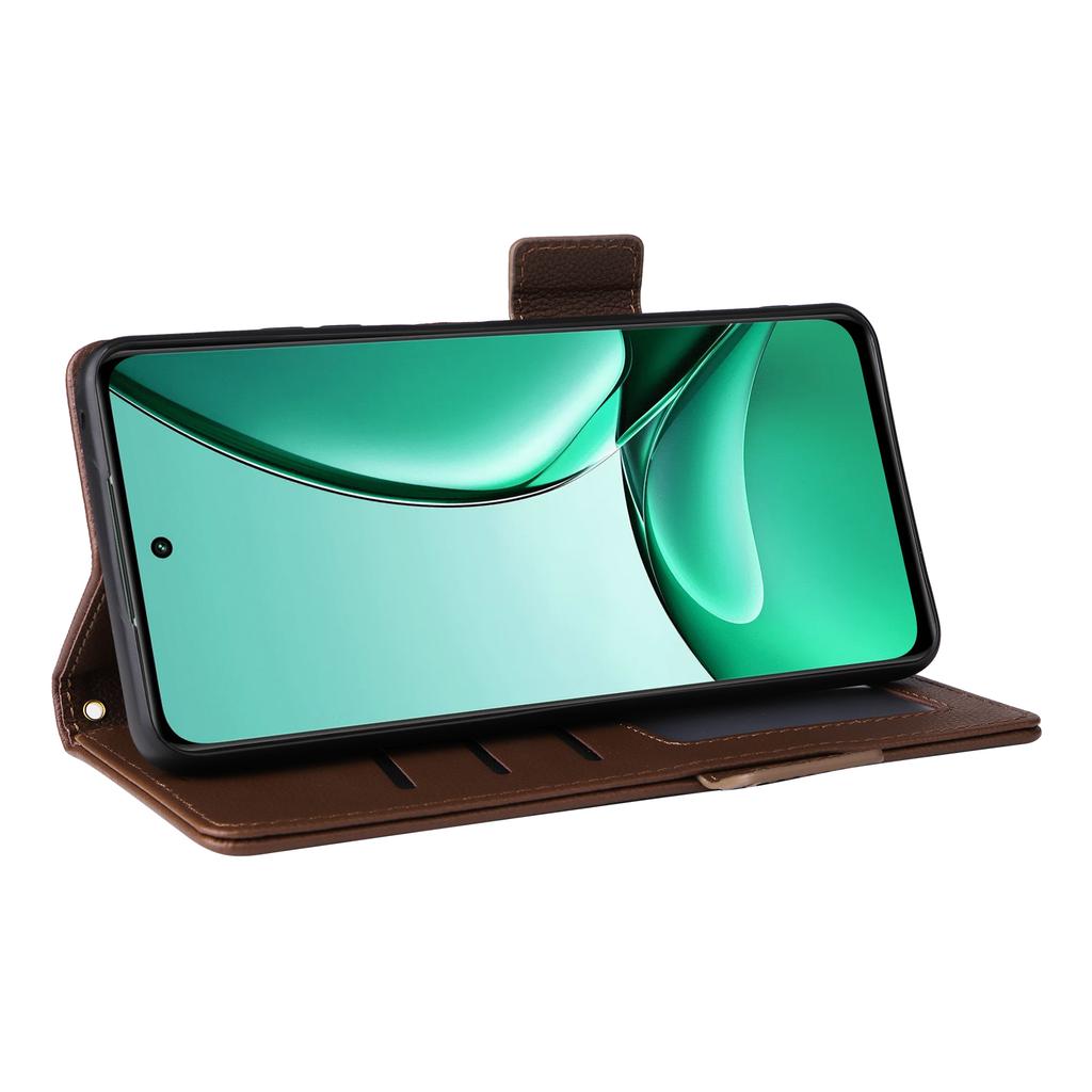 Für Realme V60 5G/Realme V60s 5G Hülle mit Handschlaufe Litschi-Textur PU-Leder Brieftasche Handyhülle