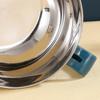 Noodle Bowl Durable Large Capacity Stainless Steel Lightweight Salad Bowl with Handle Home