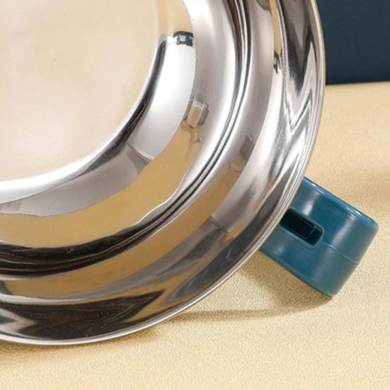 Noodle Bowl Durable Large Capacity Stainless Steel Lightweight Salad Bowl with Handle Home
