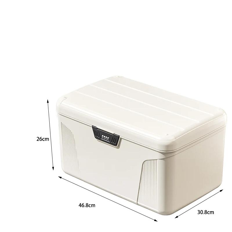 Password Lock Safe Box Large Capacity Multilayer Document Storage Box Valuables Passport Jewelry Privacy Security Storage Box