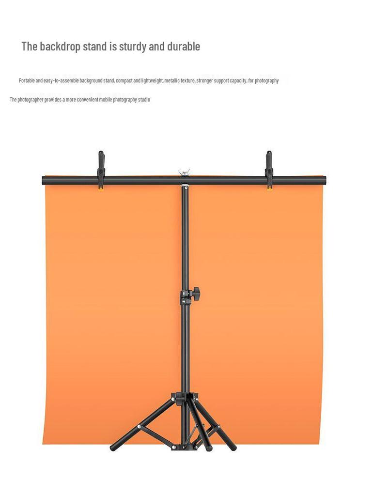 Ambitful T-Shaped Photography Background Stand with PVC Cardboard Telescopic Pole