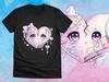 Summer New Style Sweet Girl Love Tears Print Street Fashion Loose Cotton Short Sleeve Tshirt Daily Sports Casual Style Kids