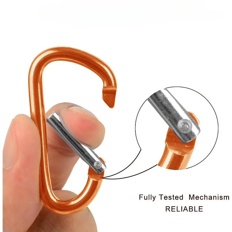 Mousquetons à Ressort En Acier Inoxydable – Lot De 5, Résistants à La Corrosion Pour Sac à Dos, Camping, Randonnée | Accroche Rapide, Usage Polyvalent