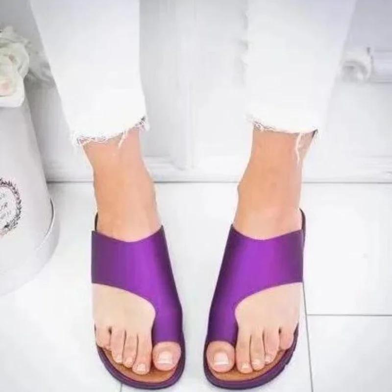 Fashion Women's Summer Sandals Orthopedic Bunion Correction Slippers Soft Outdoor Wear Slippers Platform Womens Slippers Zapatos Mujer