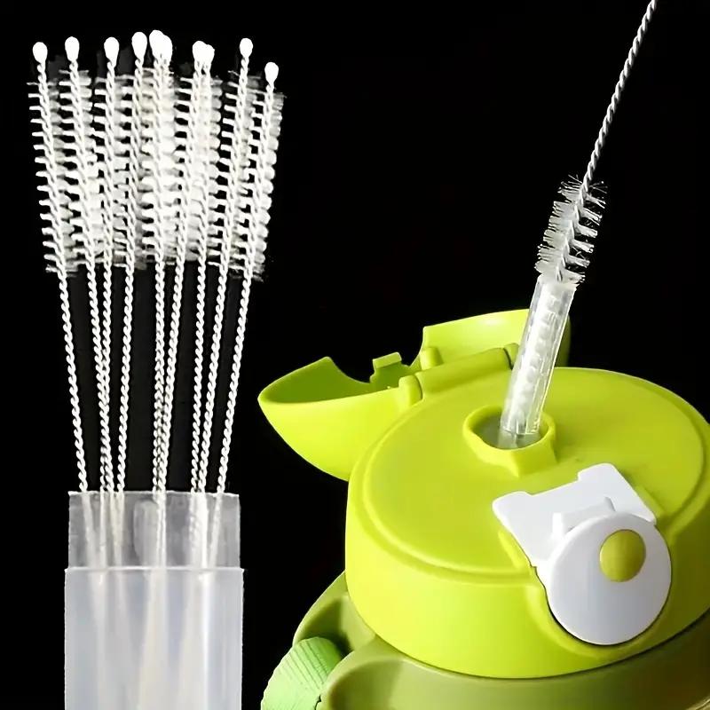 1Pcs Stainless Soft Hair Suction Glass Tube Cleaner Brushes Tools Fish Tank Straw Bottle Cleaning Brush
