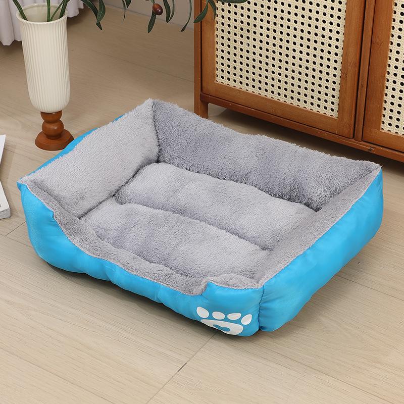Universal Four-Season Warm Plush Large Rectangular Dog Bed