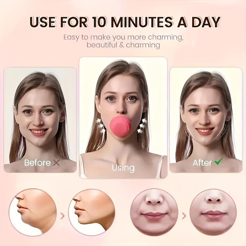 1-5pcs Silicone Face Lifting Massager V-Line Muscle Trainer Double Chin Reducer Facial Yoga Tool Alcohol-Free Smiling Exerciser