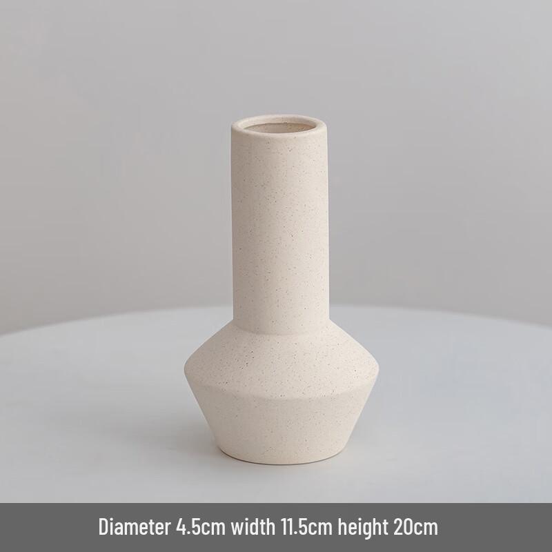 White Rice Dot Glaze Decorative Vase