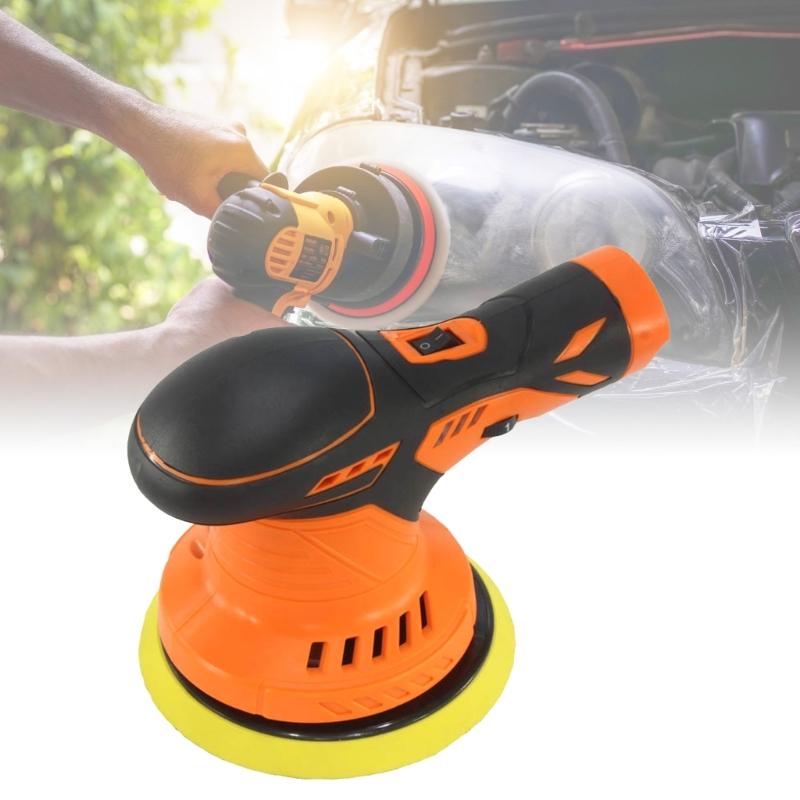 Cordless Car Buffer Polisher Lithium Rechargeable Battery Cordless Polisher with 6 Variable Speed Buffer Polisher