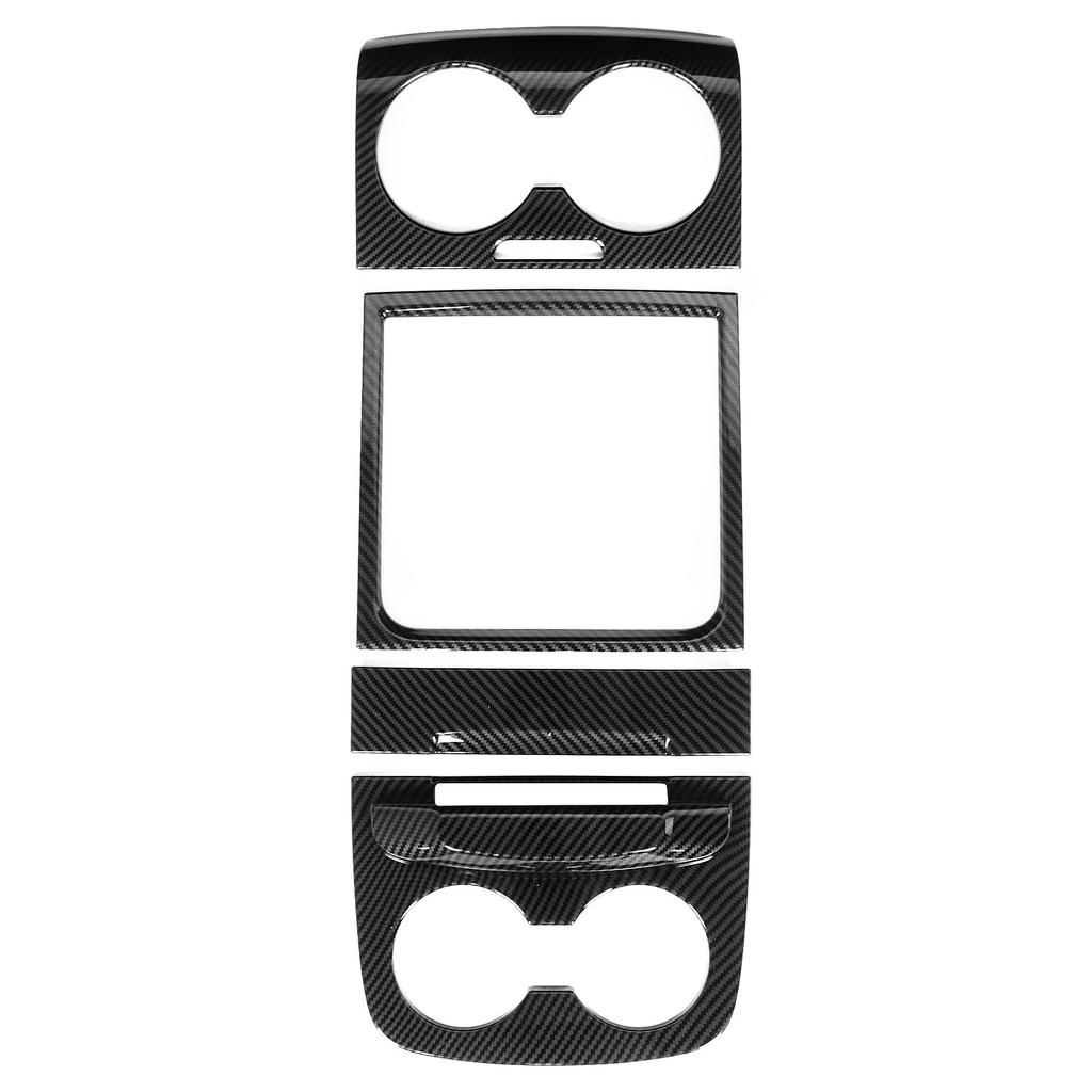 Carbon Fiber Style Water Cup Holder Trim Frame Sticker Fit for Sienna 2015 2020