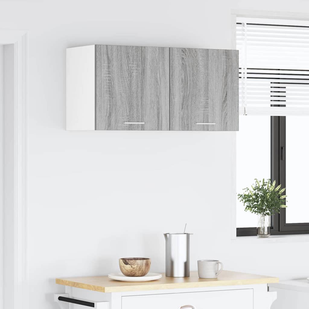Hanging Cabinet Grey Sonoma 80 X 31 X 40 Cm Particleboard