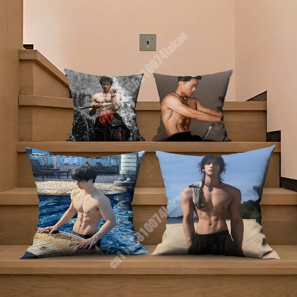 Strong Muscle Boyfriend Handsome Man Sofa Couch Pillow Cover Cushion Case Cozy Bedroom Accent Studio Furnishing