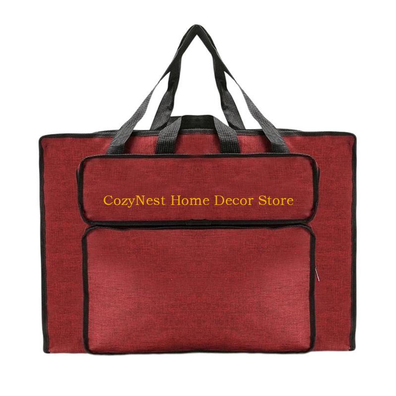 

92MF Portable Watercolor Painting Bag Drawing Board Carrying Bag Storage Case Small Art Folder with Handle For Artwork Canvas червоний