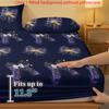 1 Simple Modern Starlight Butterfly Knot Printed Matte Fitted Sheet,Bedroom Printed Bed Cover,Bedding(Excluding Pillowcases)