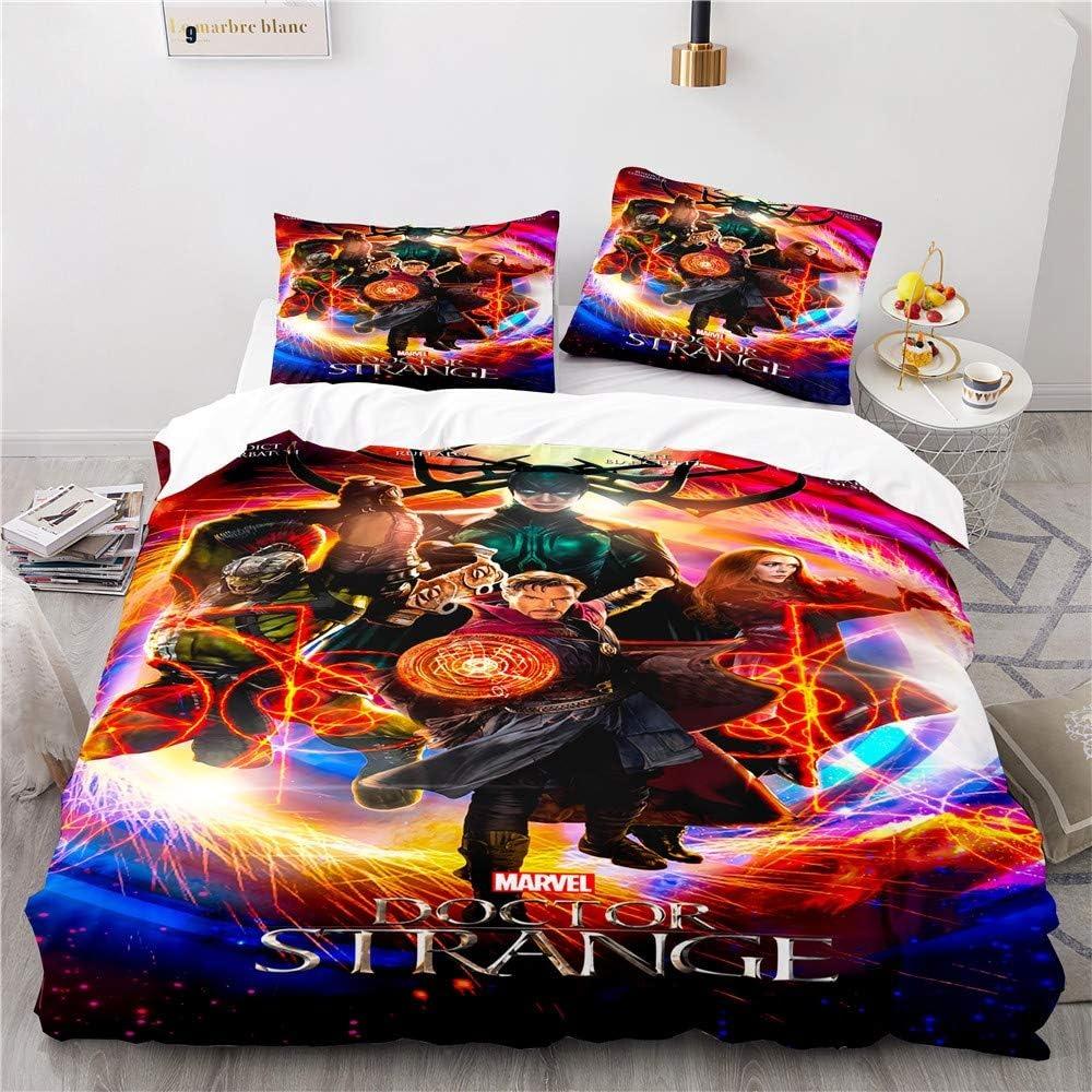 Doctor Strange Bettwäsche-Set Bettbezug-Set Leicht Weich Bettbezug Dekorative Bettwäsche Für Teenager Jungen Mädchen Geschenk Groß