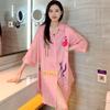 Women's Pajamas Plus Size Sexy Wild Leopard Print Nightgown Nightgown Short-sleeved College Students Homewear Women's Clothing