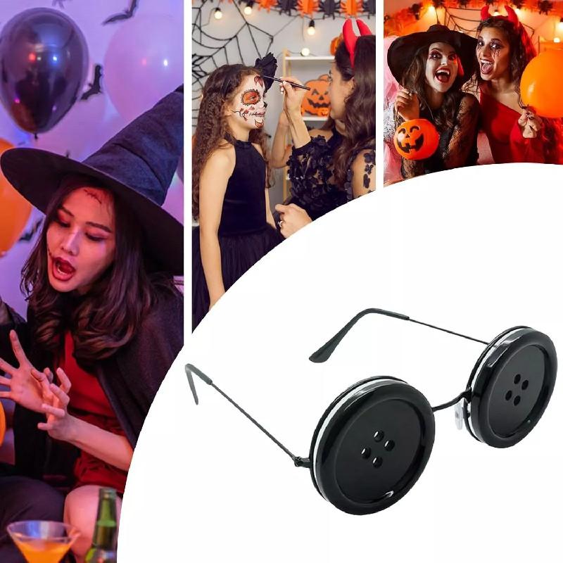 Secret The Coraline Door Cos Button Glasses Halloween Party Dress Accessory Up
