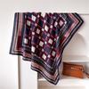 Grid 90*90Cm Twill Scarf Shawls Summer Fashion  Beach Sunscreen Silk Scarves Print Square Headband Bandannas