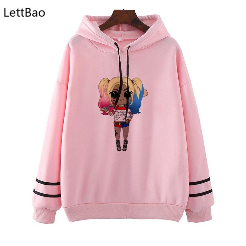 Harley Quinn Mujer Sudaderas con capucha Primavera Otoño Sudaderas casual  suelta Streetwear Hip Hop Ulzzang Estampado Sudaderas con capucha Sudaderas  divertidas Femenina comprar a buen precio — entrega gratuita, reseñas  reales con