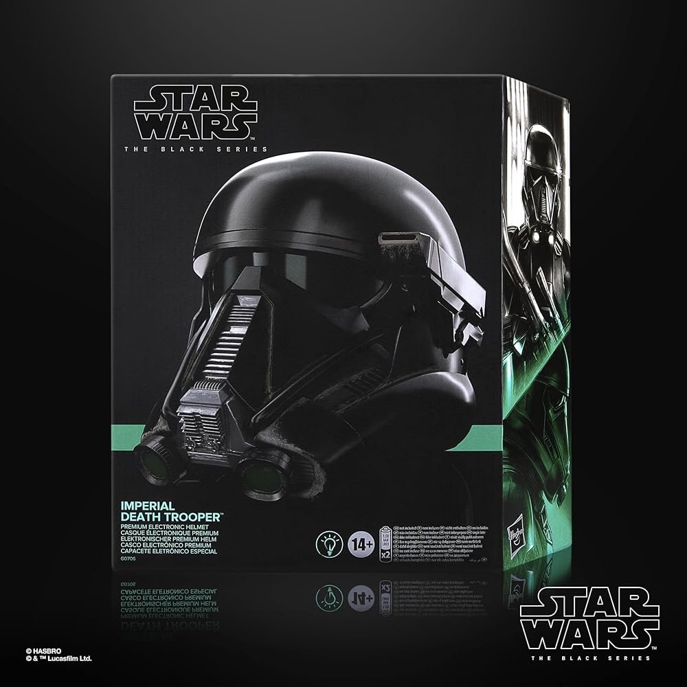 Hasbro Star Wars Black Series Imperial Death Trooper Premium Electronic Helmet, Rogue One: A Star Wars Story Roleplay Item, Ages 14 and Up, G0706, Aut