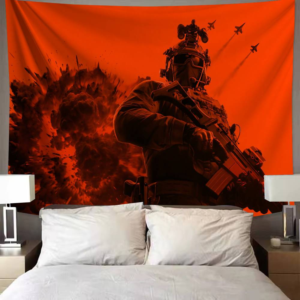Nová FPS Hra Battlefield 6 Cool Tapiserie Pozadí Závěsná Látka Ložnice Tapiserie Dekorace Místnosti Estetická Tapiserie Závěs na Zeď
