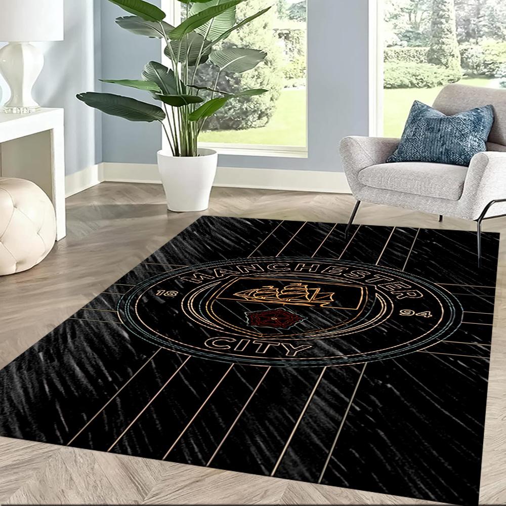 Manchester City Area Rug Perfect For Kitchen Entryway Bedrooms Balcony Antislip Rug Anime Office Decor Luxury Gift For Birthday Christmas Wedding