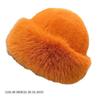 Women's Fluffy Fur Bucket Hat Plush Winter Fisherman Cap Warm Thick Hat for Snowy Days Christmas Gifts