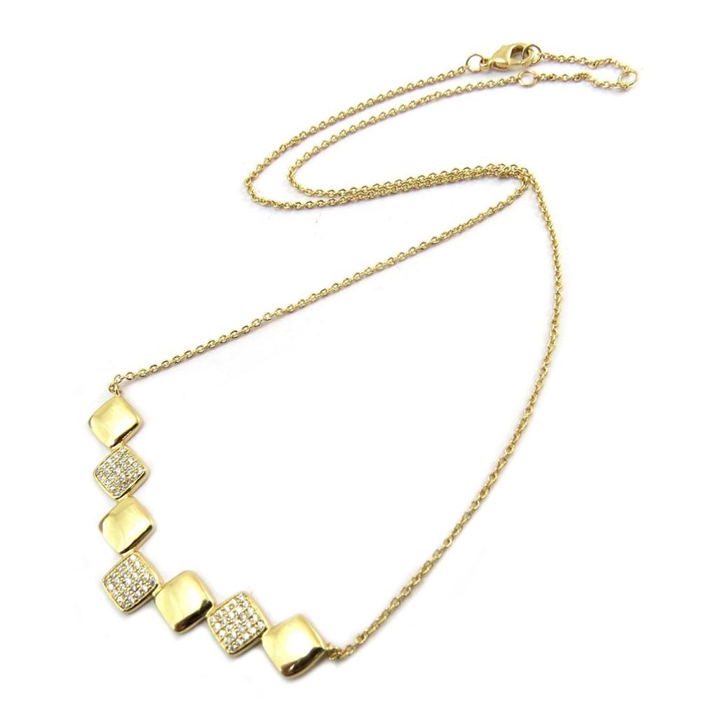 

Les Trésors De Lily [P5039] - Позолоченное колье Sissi белое золото